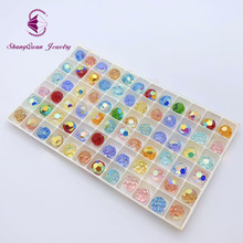 新款球珠5A水晶彩色AB工厂生产批发K9水晶珠散珠diy饰品StreBelle