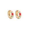 Retro fashionable earrings, Chinese style, flowered