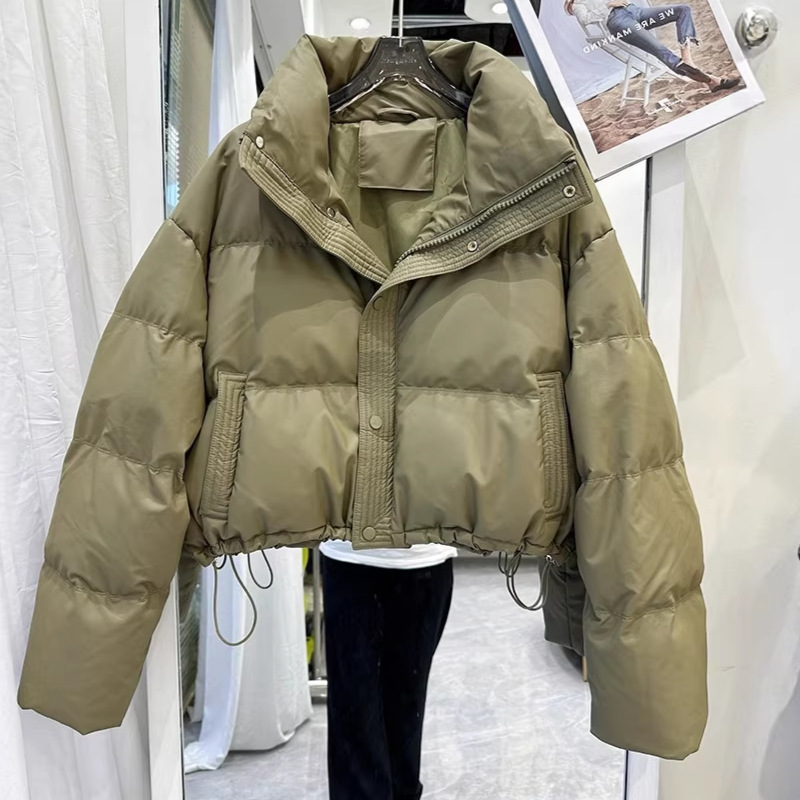 Pu Leather down Cotton Jacket for Women, Short Style, 2025 New Model, Puffer Jacket for Petite Figures, Cold-Proof Outerwear Pu Leather down Cotton Jacket for Women, Short Style, 2025 New Model, Puffer Jacket for Petite Figures, Cold-Proof Outerwear