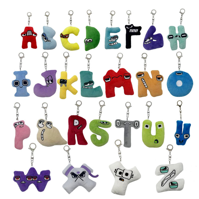 Cross-border Hot Sale Alphabet Lore Legendary Alphabet Plush Keychain Children Enlightenment Toy Pendant Cross-border Hot Sale Alphabet Lore Legendary Alphabet Plush Keychain Children Enlightenment Toy Pendant