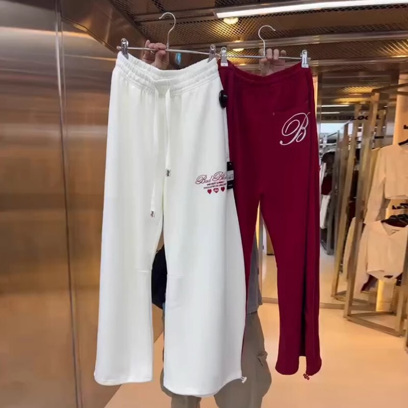 Korean Badblood Bcac Series Casual Pants Women's American Sweatpants Niche Wide-Leg Loose Sports Pants