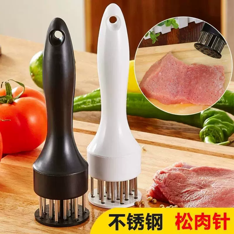 Домашняя мясорубка игла для мяса свиная отбивная, куриная отбивная, куриный крылышко, нежное мясо игла, молоток для мяса, нержавеющая сталь для вырезки