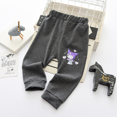 春季女童PP褲24新款女孩哈倫褲ins卡通印花秋款褲子95棉品質童裝