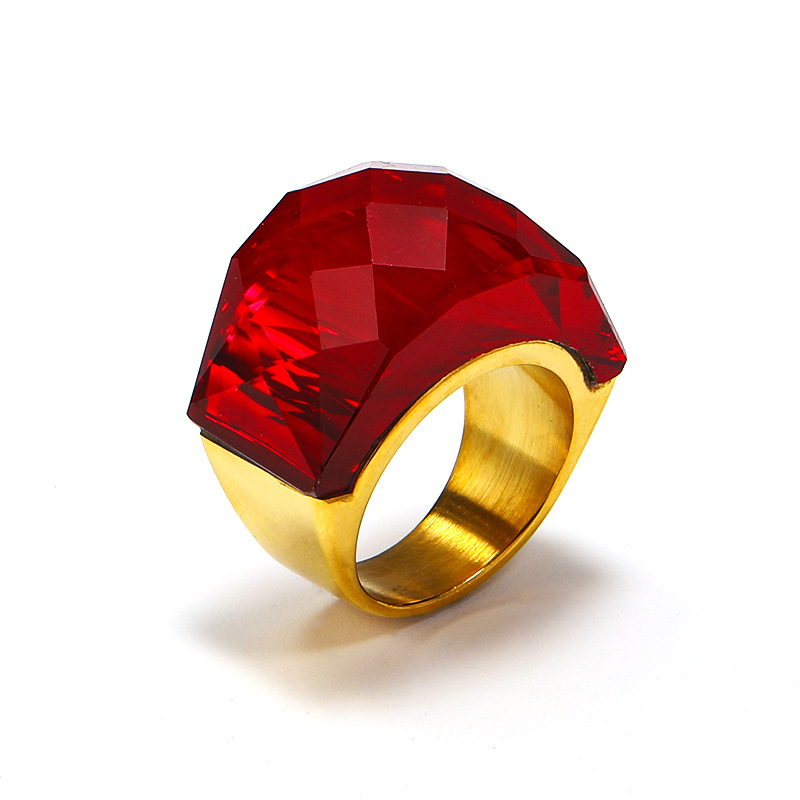 18g Weight Rhinestones Inlay Material Rings Classification 1 Piece Quantity Holiday, Daily Occasion Titanium Steel Material Color Block Pattern Men's Gender Inlay Design Simple Style, Classic Style Style Simple Style Classic Style Color Block Titanium Steel Inlay Rhinestones Men's Rings 9