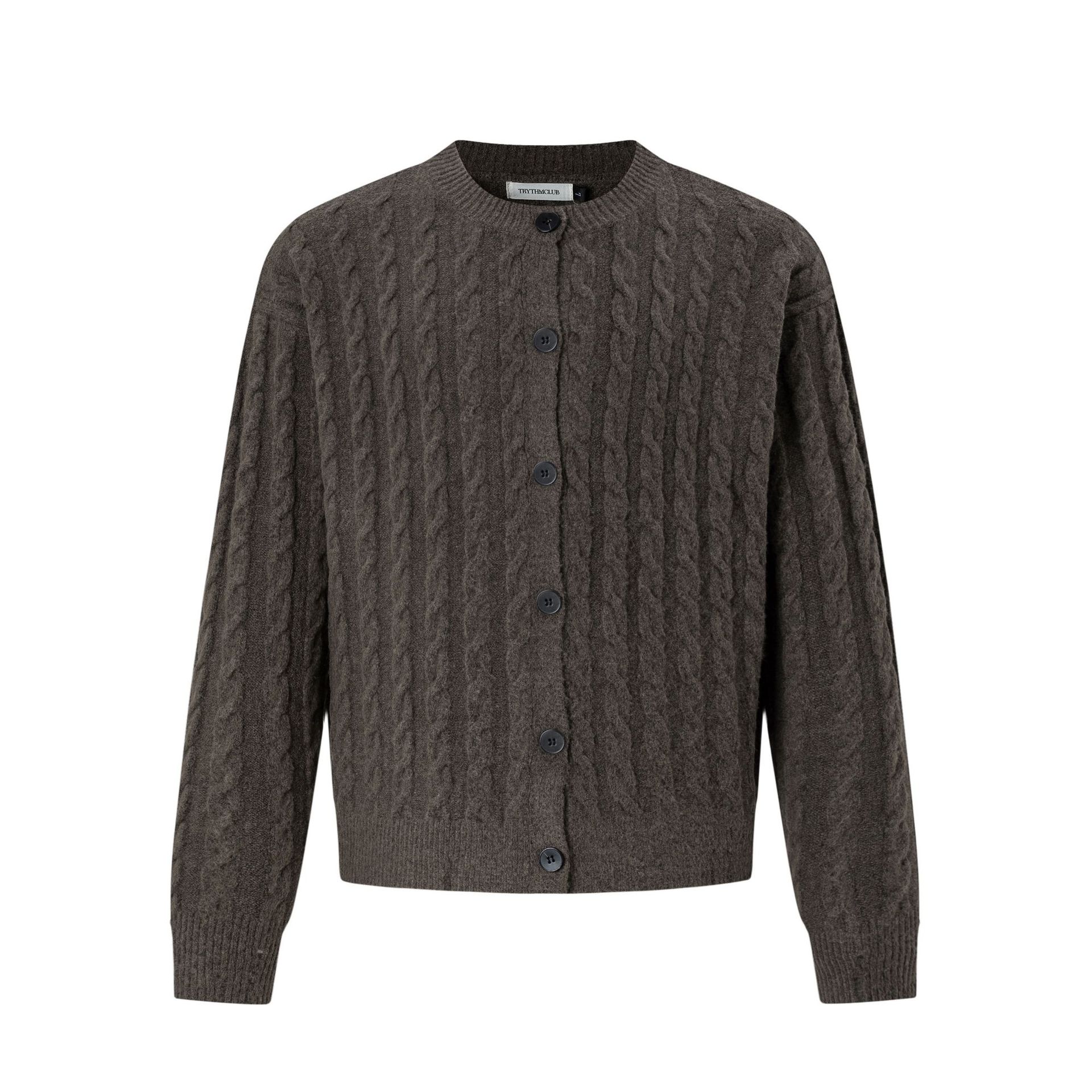 Cardigan chaqueta suéter de punto hombre viejo dinero estilo de negocios corto invierno suéter de otoño comercio exterior al por mayor transfronterizo