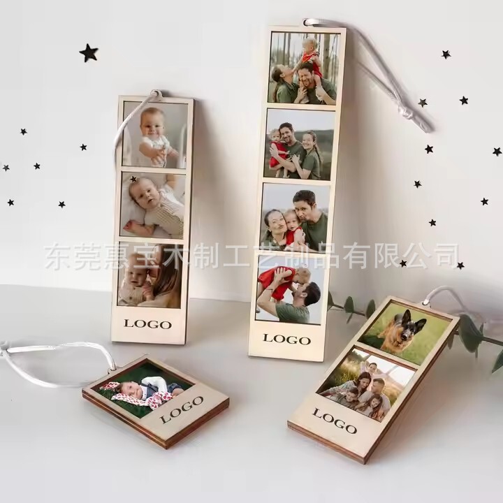 Ready-Made Simple Wooden Mini Photo Frame Hanging DIY Souvenir Handmade Children's Photo Framing