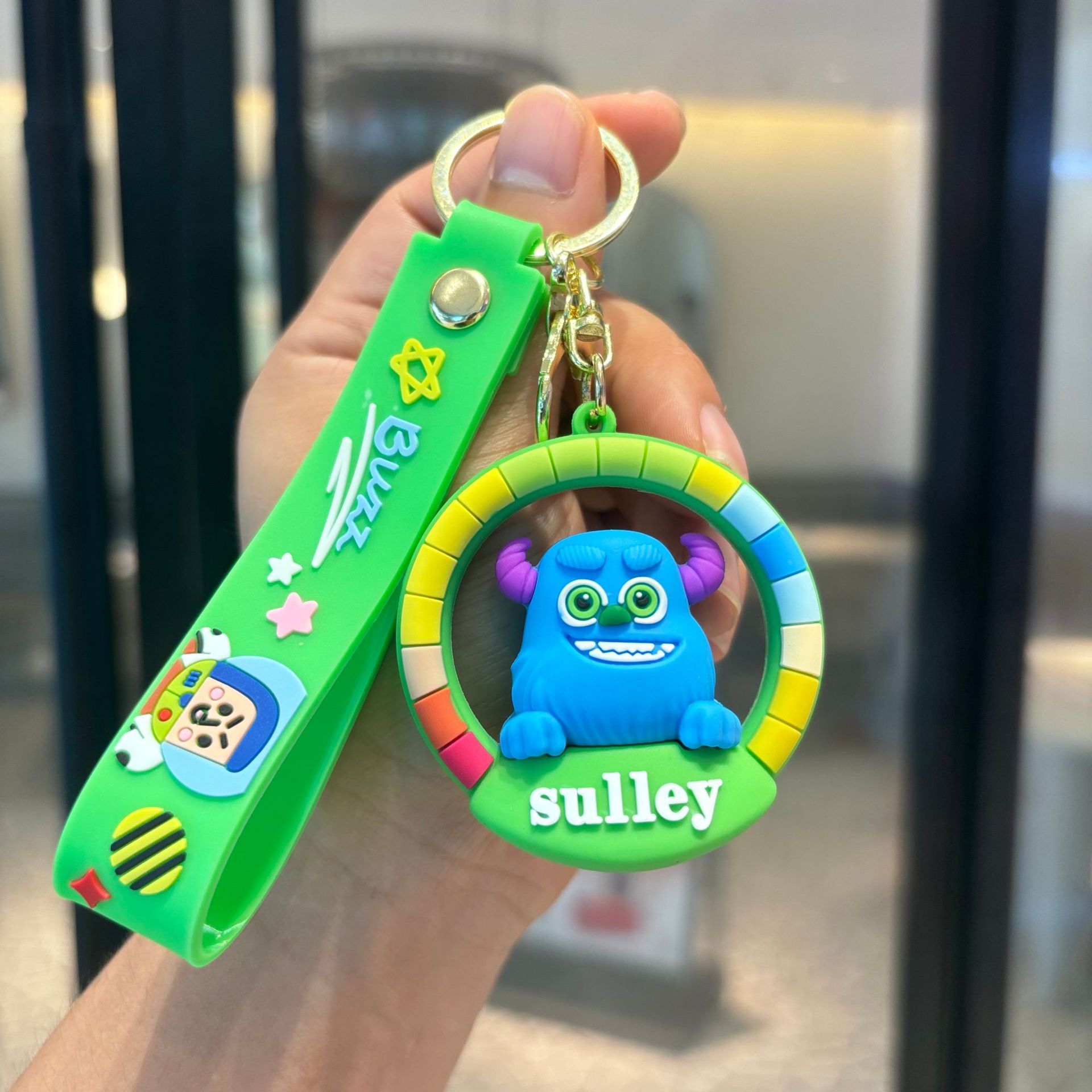 Buzz Lightyear Keychain PVC Puppet Colgante Jugues Total Movilización Keychain Baby Grab Keychain Regalos