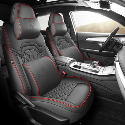 Covers, Modelə uyğun (Original) oturacaq örtükləri - star-black-five-seater-full-surround-memory-edition-specifically-for-jietu-x70-plus-please-specify-year-and-configuration-in-order-notes