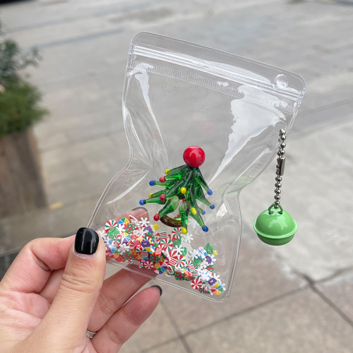 Christmas handmade glass Santa Claus pendant glass gift decoration cartoon Christmas tree Peace pomegranate