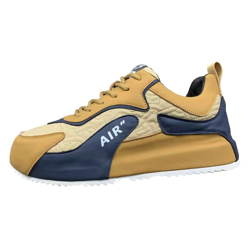 Zapatos de hombre, modelos de otoño e invierno, nuevos zapatos blancos de suela gruesa ligera, zapatos deportivos casuales para hombres de todo fósforo, zapatos rojos de marca de moda