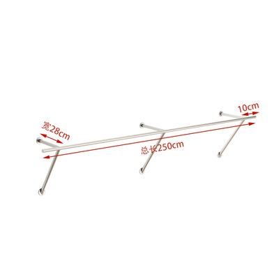두께 28cm 두께의 벽에서 250cm 길이
