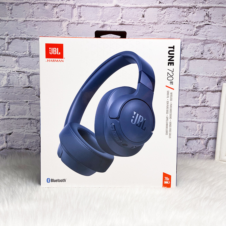 Jbl Tune 720Bt Head-Mounted Wireless Bluetooth Headset Music Game with Headset Call Earbuds Suitable for