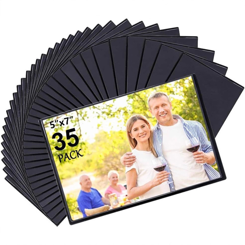 Spot Pvc Transparent Magnetic Photo Frame 6inch Refrigerator Magnet Photo Wall Creative Photo Wall DIY Magnetic Photo Frame Sticker