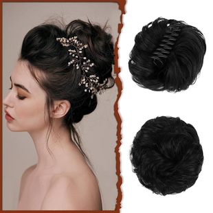 Ball Head Grabber Hair Band Wig Female Bud Hair Wig Hair Band Grabber Chemical Fiber Wig