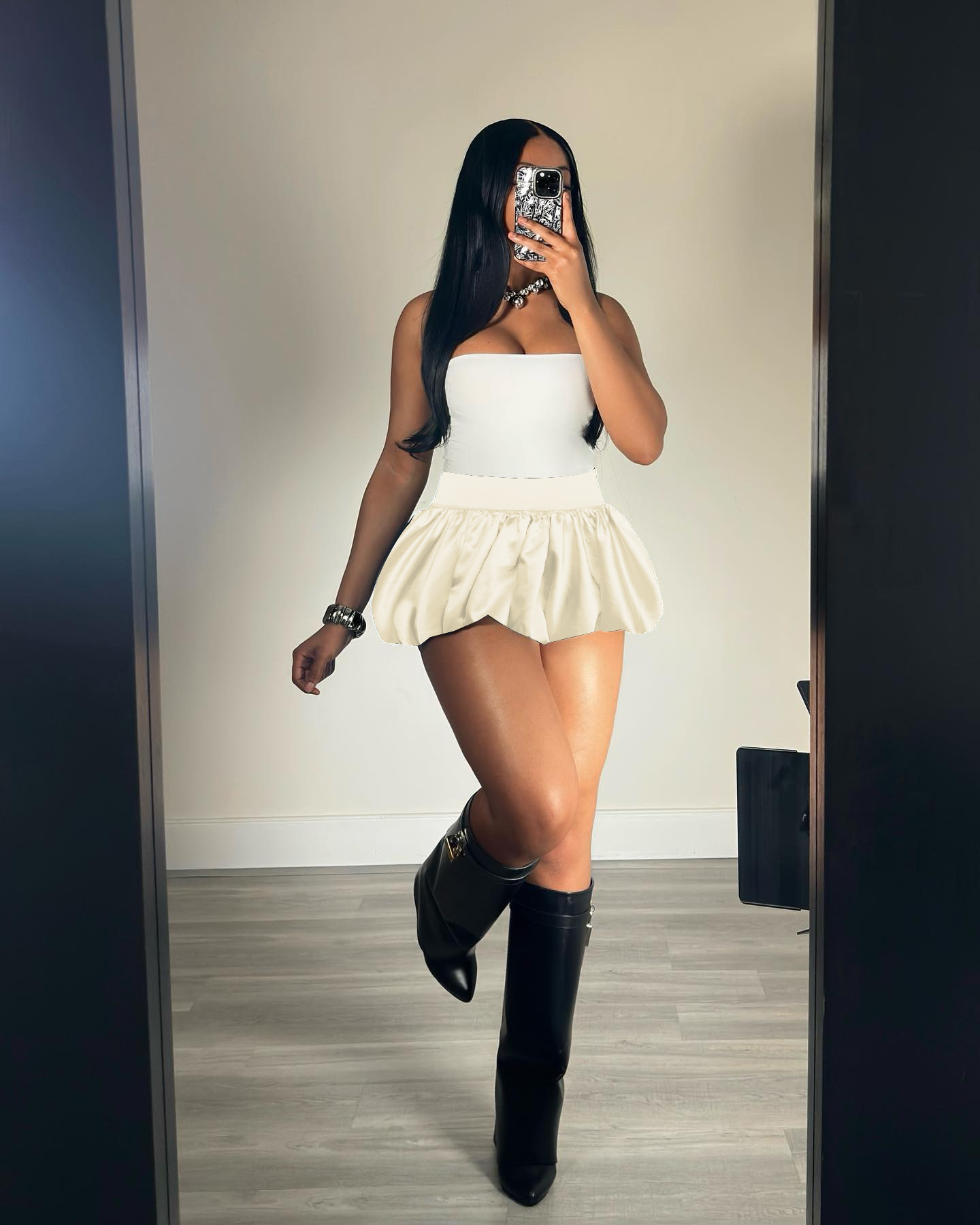 Satin (white)