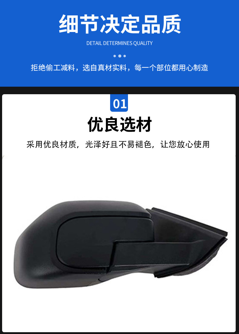 Ready Stock Supply Suitable for 22Bronco Sport Rearview Mirror Reversing Mirror Rearview Mirror Assembly and Accessories Wholesale