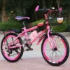 Fuchsia bike shifter (brake handle), set, basket
