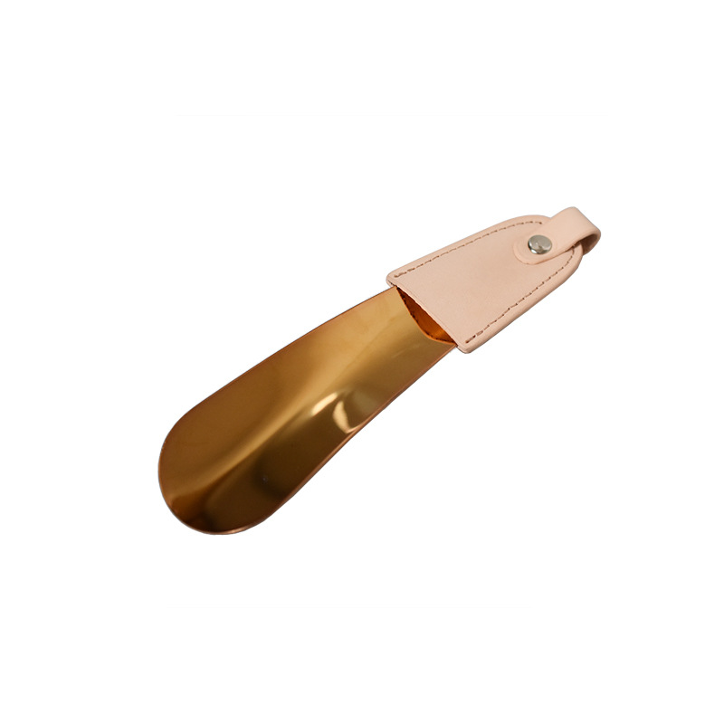 16,5 CM largo 304 de acero inoxidable cubierta de piel de crema de árbol oro rosa