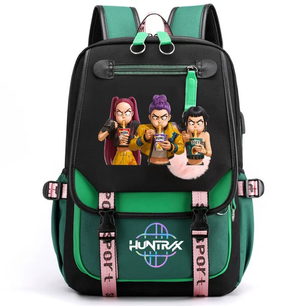 O Backpack/Black and Green Witch Hunters 09