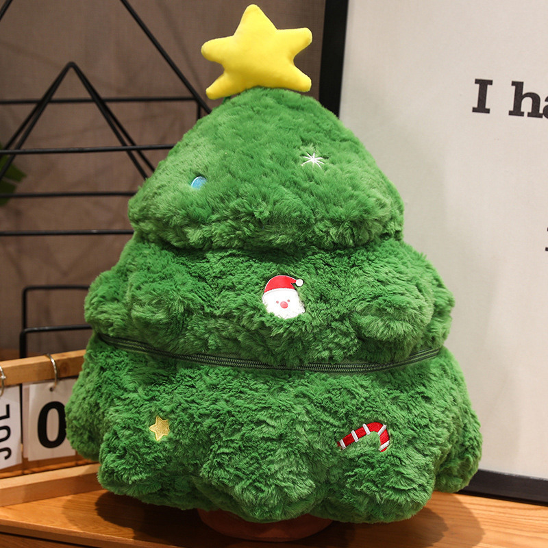 Papá Noel muñeca árbol de Navidad muñeca almohada juguetes de peluche muñeca alce niña regalos de Navidad