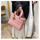 Pink Diana bag female 2024 New light luxury rhombus bucket bag birthday gift