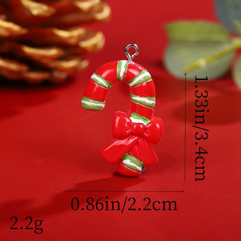 Colgante de resina navideña Muñeco de nieve de resina navideña colgante DIY accesorios de joyería Amazon suministro transfronterizo