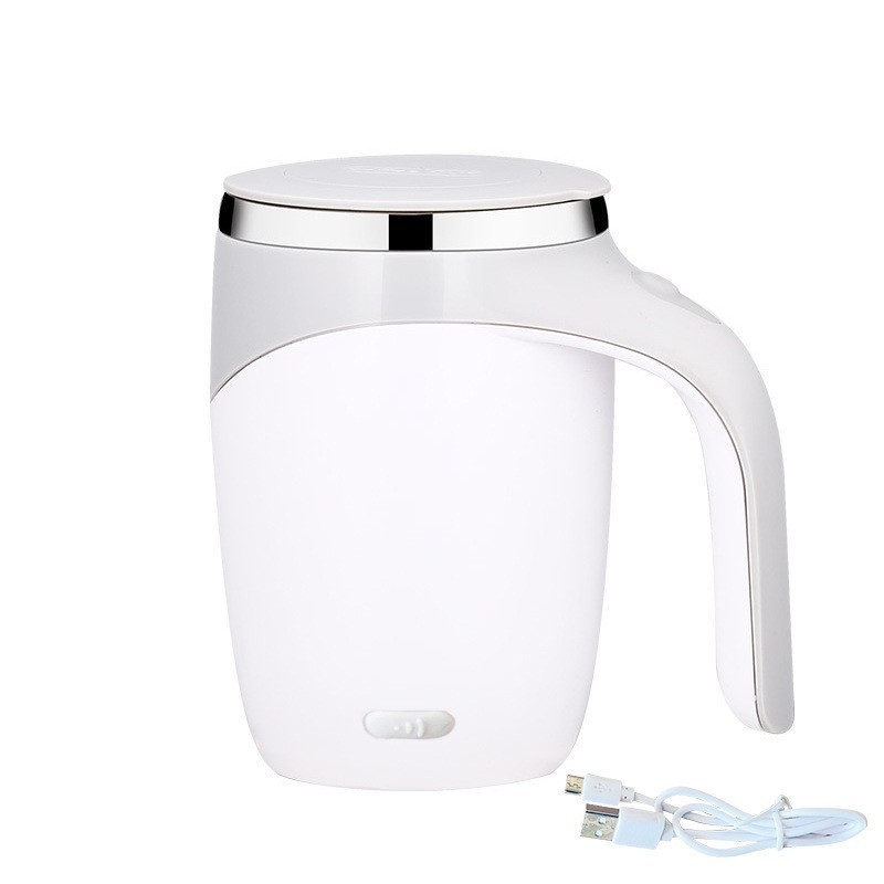 新しい家庭用電気コーヒーカップ 304 ステンレス鋼全自動ミキシングカップ怠惰な磁気回転マグ|undefined