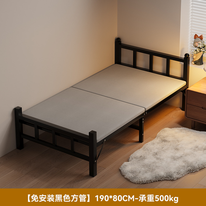 Sábanas plegables 1m2 cama simple doméstica de alquiler de adultos dormitorio de oficina marcha siesta cama de hierro