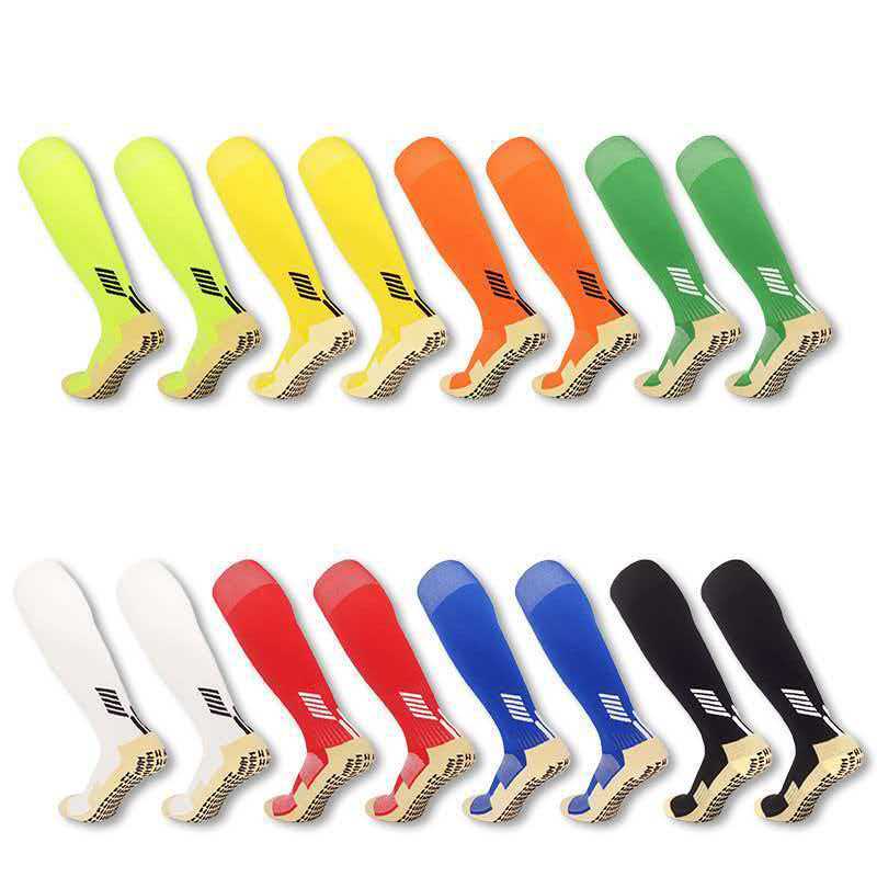 Cross-border professional football socks, long-tube sweat-absorbing sports training socks, towel bottom, shock-absorbing, anti-slip, in-stock wholesale