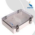 赛普塑料仪表接线盒 175*250*75不锈钢合页搭扣防水盒 电缆分线盒