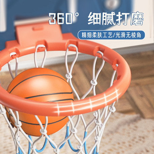 Indoor children's hanging basketball hoop home basketball rack no slam shooting wall-mounted basket shooting frame foldable extra large