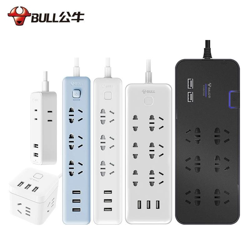 Bull USB socket mobile phone charging wall socket embedded USB charging seat home smart multi -jack socket
