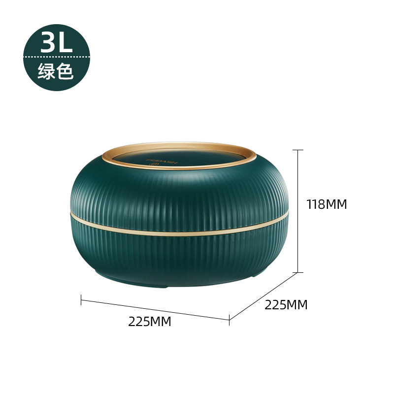 Basero de escritorio tamaño pequeño hogar mini luz lujo sala de estar Oficina escritorio creativo almacenamiento cubo prensa cubierta elástica tipo