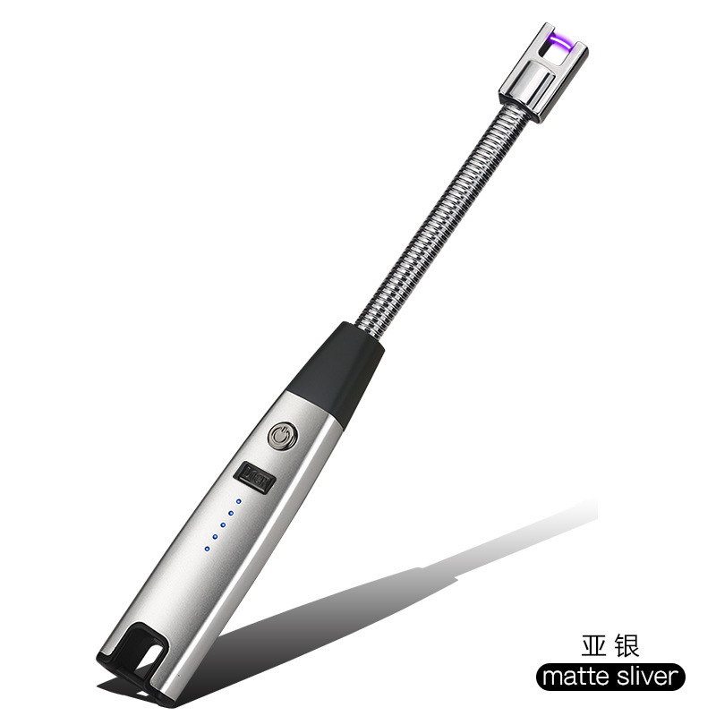 Fabricantes al por mayor Arco Tipo-c Cargador Encendedor Estufa de gas Encendido Agarre Exalargue Cocina Encendedor Transfronterizo Chong