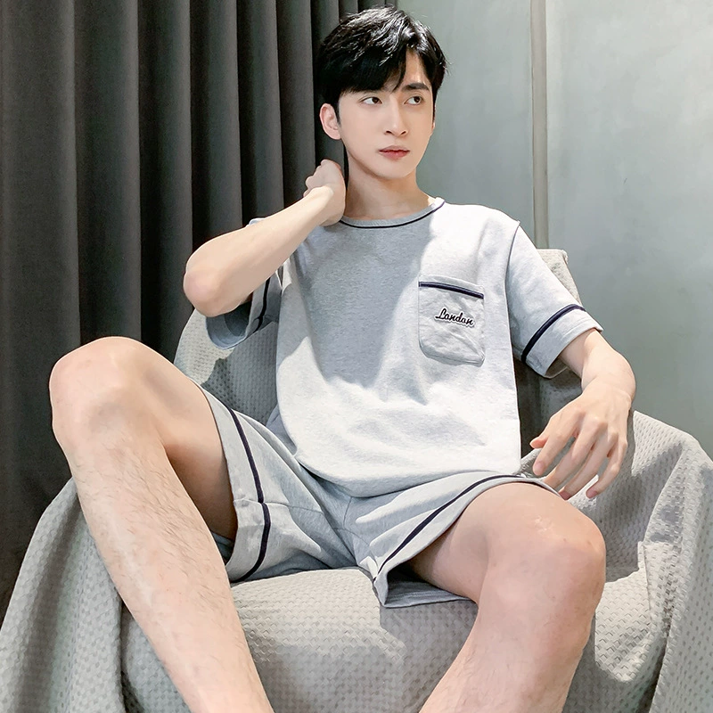 Летняя тонкая пижама (CHUN BAI FEN CBF195), короткий рукав, плюс сайз L–XXXXL