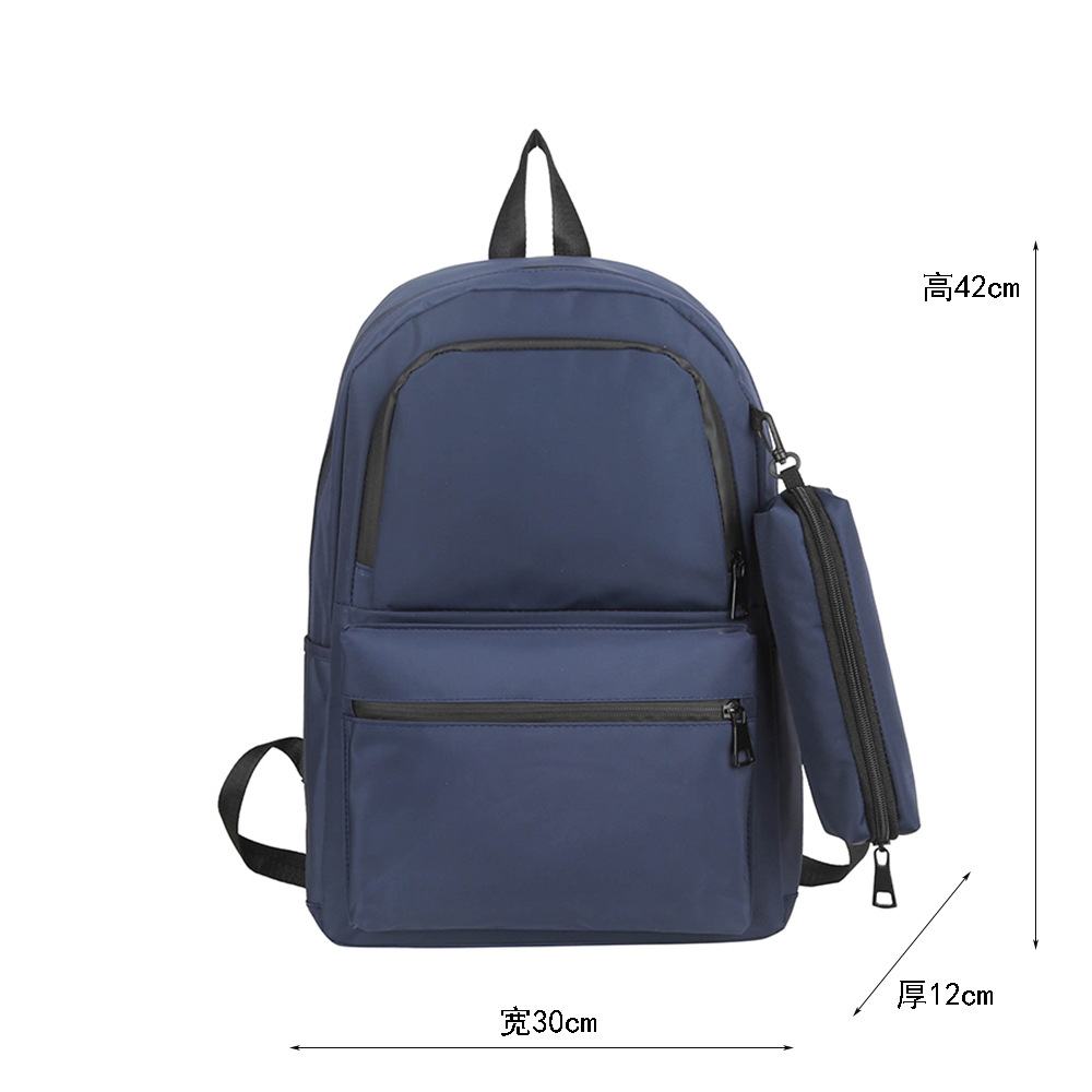 Transfronterizo nueva mochila de gran capacidad simple, moda, mochila de hombre, mochila universitaria de mujeres, mochila de computadora universal