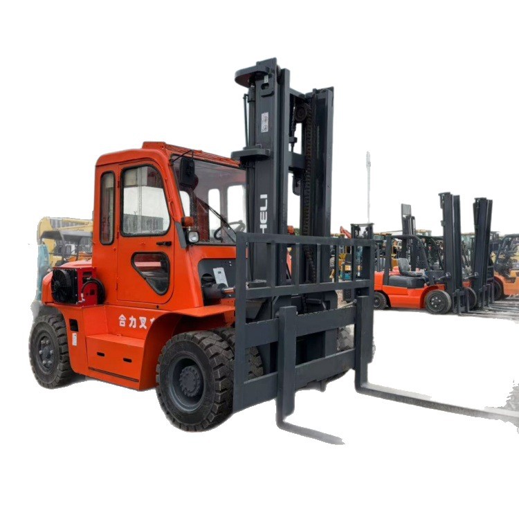 Exportación de comercio exterior de segunda mano de carretillas elevadoras de tres etapas con cilindro medio de movimiento lateral Isuzu Power