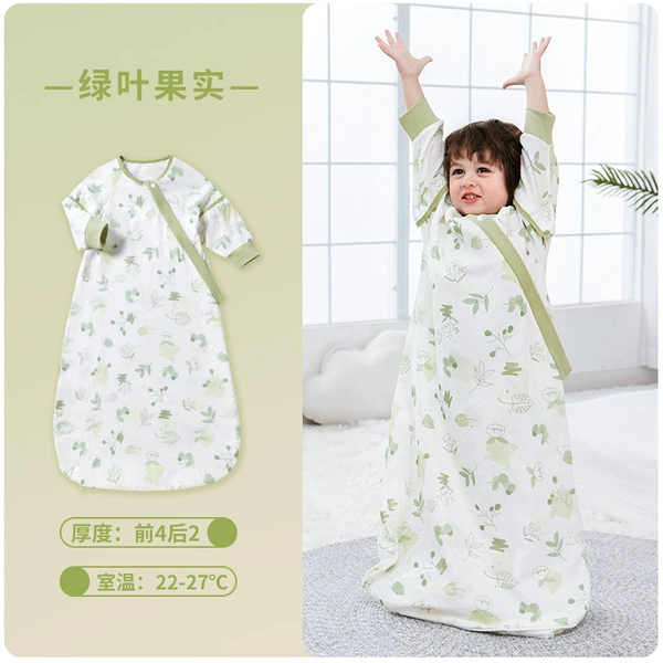 Bamboo cotton large space green leaf fruit