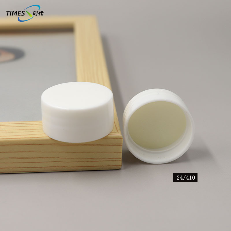 24-410 光面塑料盖  白色光面旋盖 化妆瓶塑料瓶盖