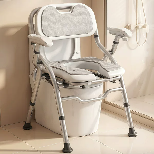 Elderly Bath Safety Chair, Bathroom Non-Slip Toilet Chair, Shower Chair for Pregnant Women, Folding Stool, Lift Chair