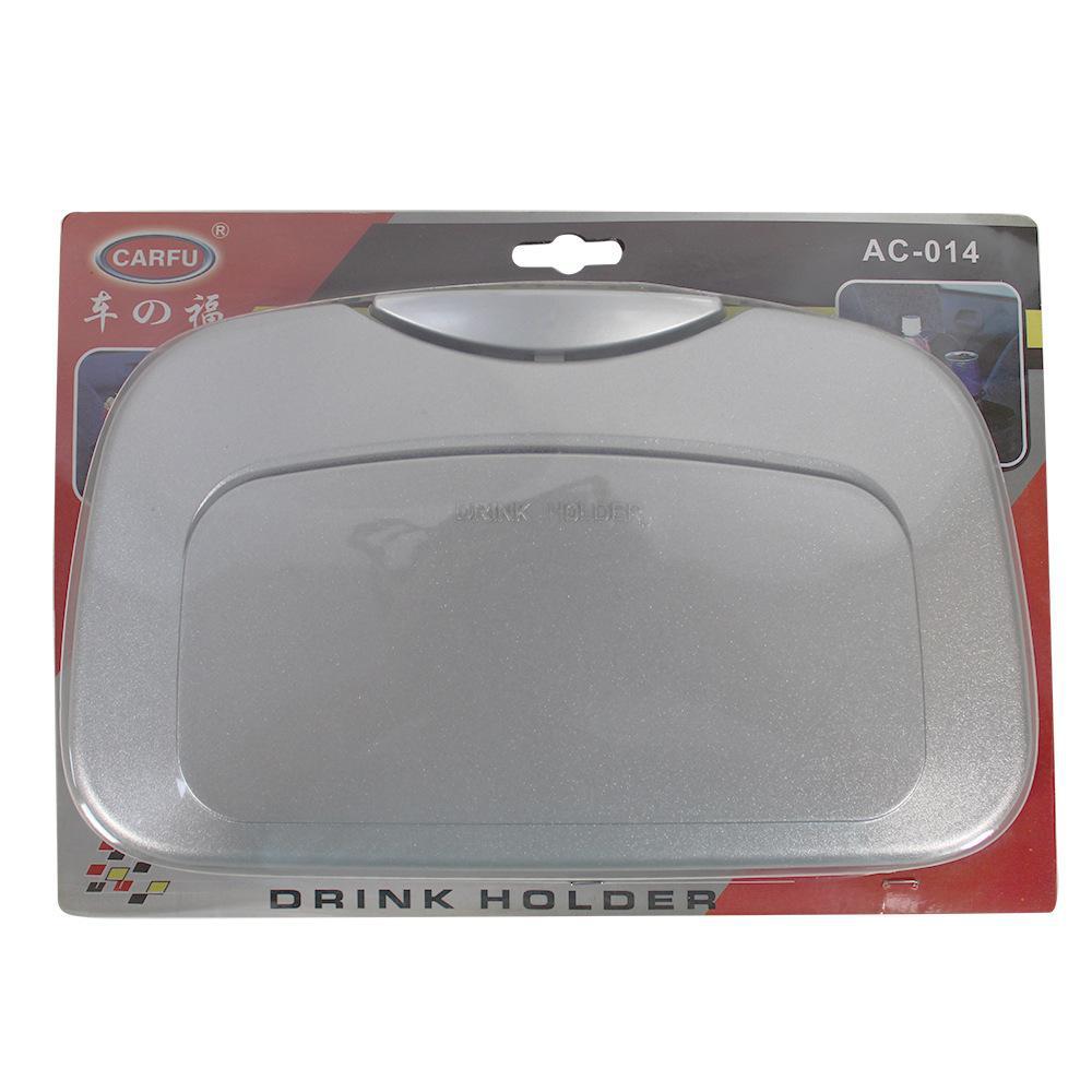 Cross-Border Amazon Best-Selling Car Dinner Plate Multi-Functional Foldable Dining Table Drink Holder Cup Holder Car Seat Back Storage Tray