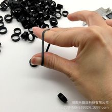 厂家直销环保硅胶扎带高弹力硅胶圈数据线收纳硅胶橡胶圈