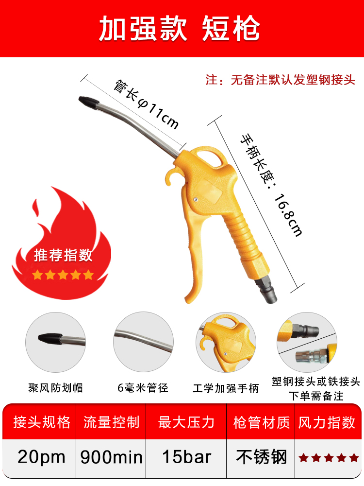 노란색 강화 단총 [산업용 등급] (5개 구매시 1개 무료)