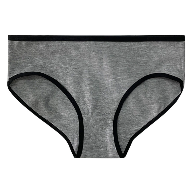 Спортивный холодный ветер ins простые женские трусики средней талии