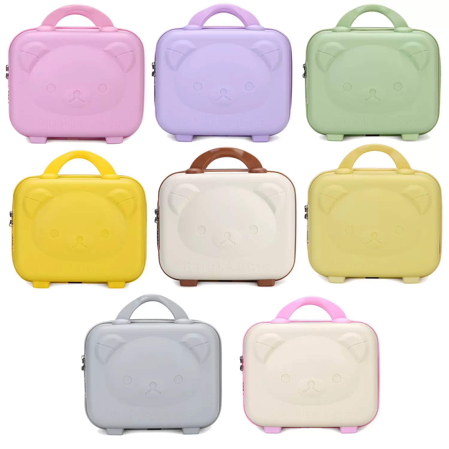 行李箱14寸化妆箱旅行箱女16小熊密码箱手提包礼盒登机箱收纳复古