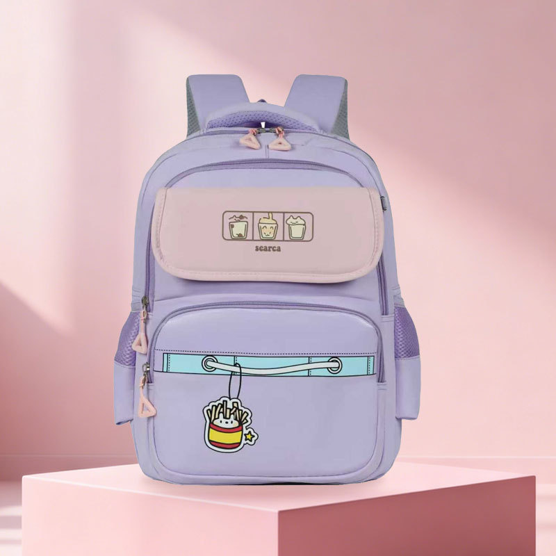 2025 nueva mochila escolar infantil de escuela primaria hermosa mochila a prueba de derrames de agua para reducir la carga de la espalda de dibujos animados mochila de gran capacidad