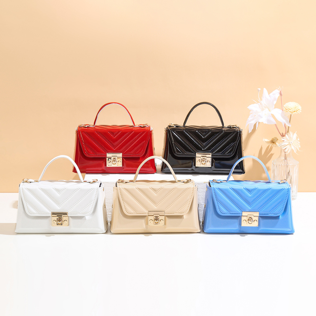 一件代发2025新款女士优雅时尚纯色单肩斜挎包手机零钱包外贸批发