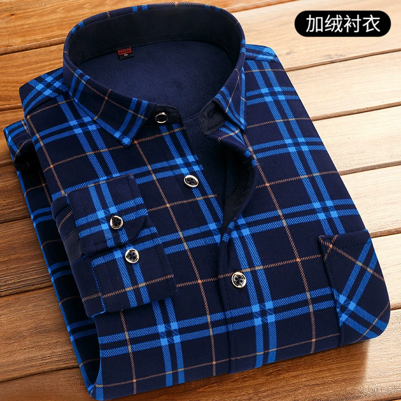 Warm shirt, long-sleeve, for middle age