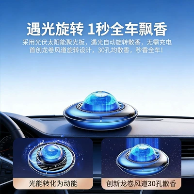 Car Perfume Aromatherapy – Solar-Powered Car Perfume Rotating