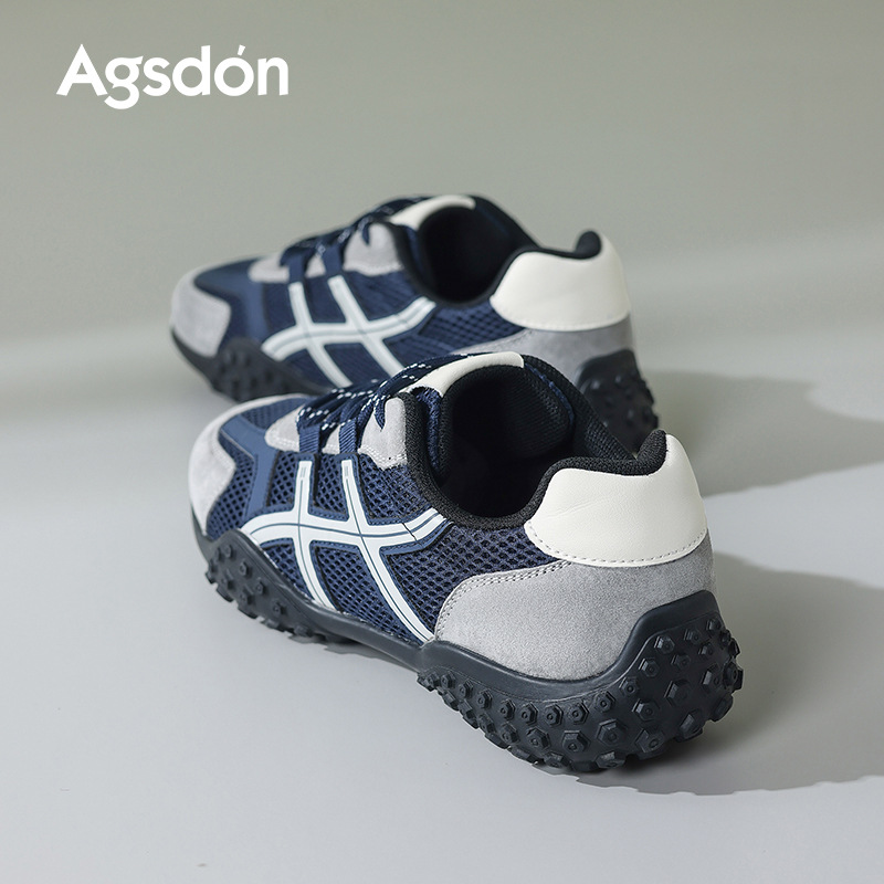 Augu Shi Dengde zapatos de entrenamiento para mujeres 2025, nuevo estilo de ballet retro de otoño, zapatos deportivos casuales de suela gruesa Agan